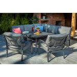 Hartman Rosario Square Casual Dining Fire Pit Set