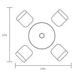 Hartman Heritage Round 4 Seat Dining Set