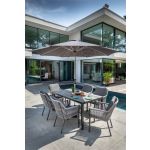 Hartman Dubai 6 Seat Dining Set with Parasol and Base