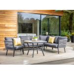 Hartman Dubai Square Casual Dining Set with 1 Lounge Chair