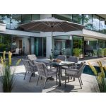 Hartman Dubai 6 Seat Dining Set with Parasol and Base