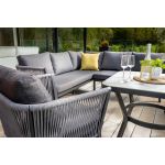 Hartman Dubai Square Casual Dining Set with 1 Lounge Chair